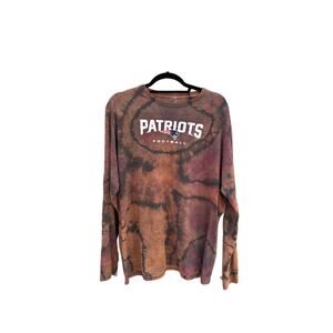 Tie Dye Long Sleeve Patriots Shirt | Geode Tie - Reverse Dye / Ice Dye